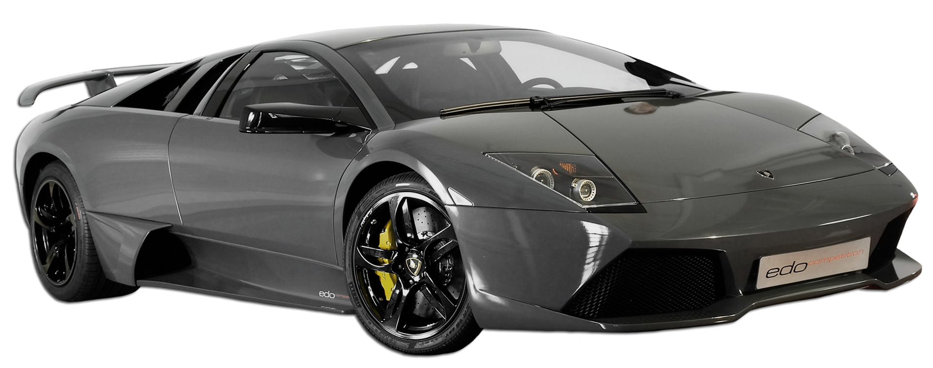 Dark silver Lamborghini PNG