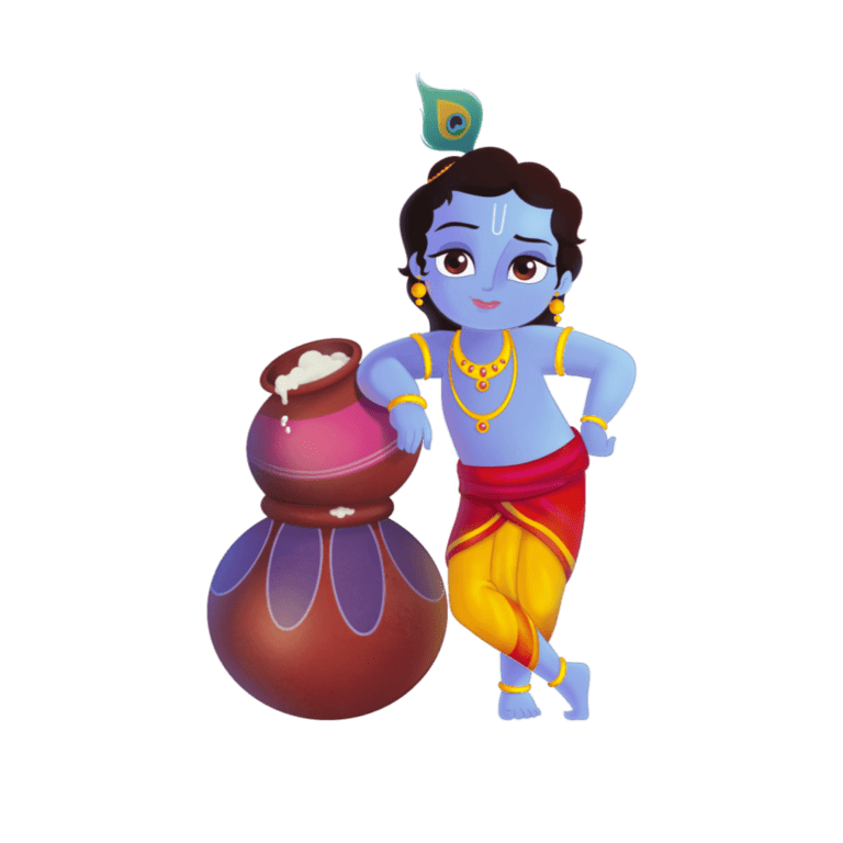 Makhan chor little krishna png