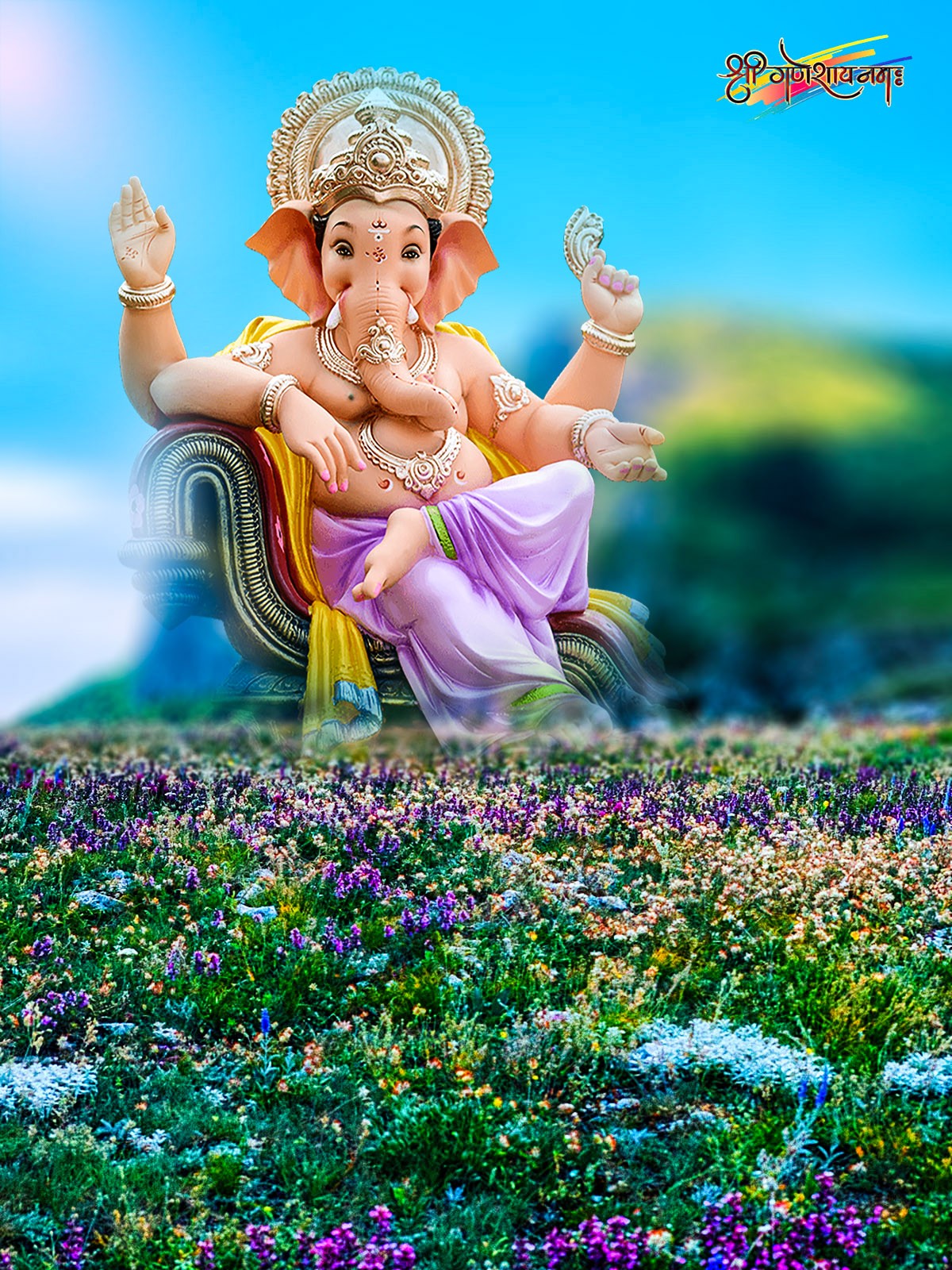 Picsart Cb Ganesh Ji editing Background
