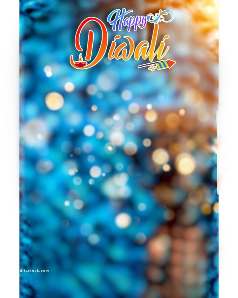 Happy diwali fireworks editing background