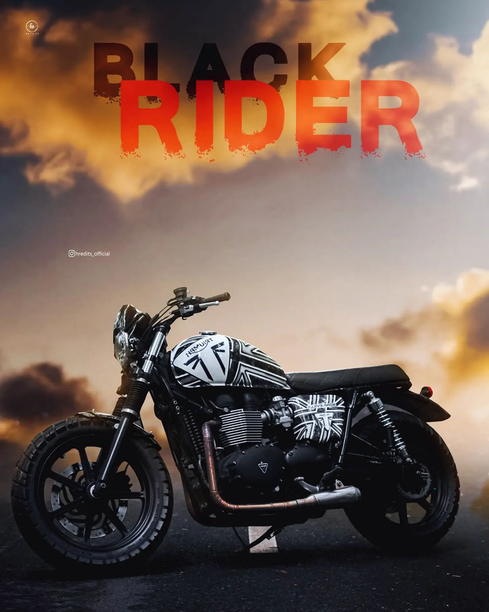 Black rider picsart editing background