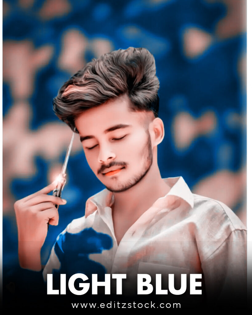 Light blue lightroom preset