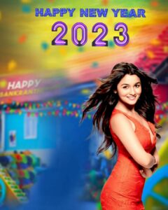 hot girl new year editing background
