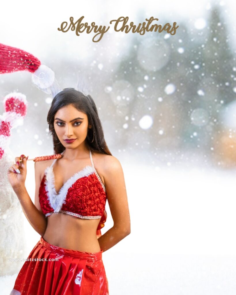 Hot santa claus christmas editing background