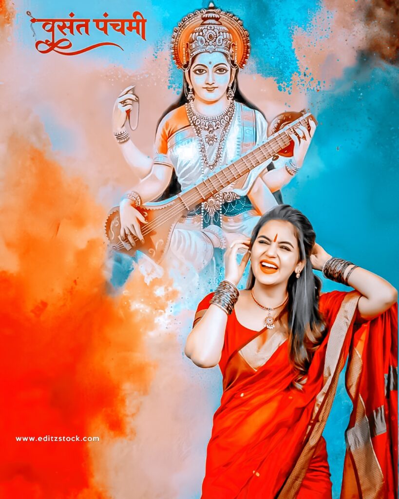 Happy saraswati puja hd background