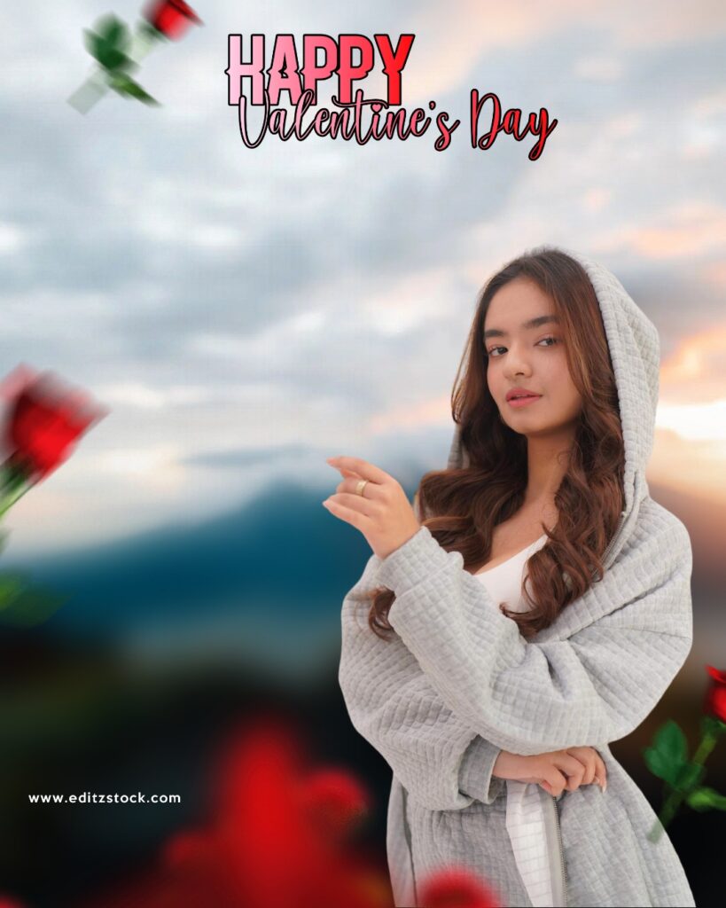 Hd valentine day editing background