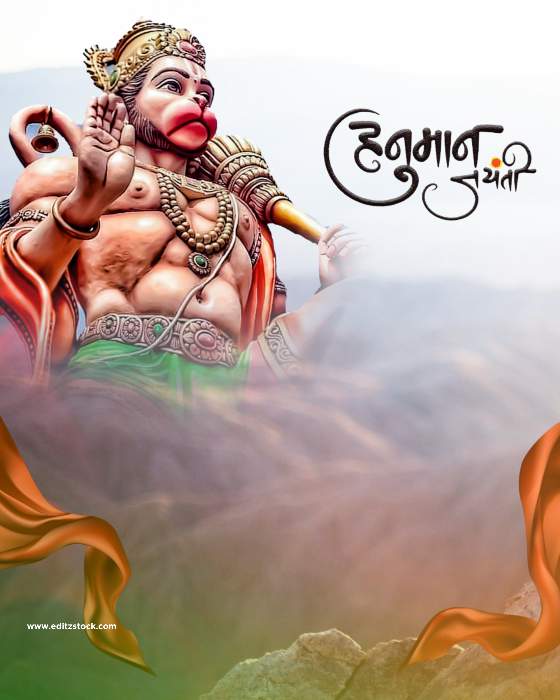 Hanuman Jayanti Hd editing Background Download.