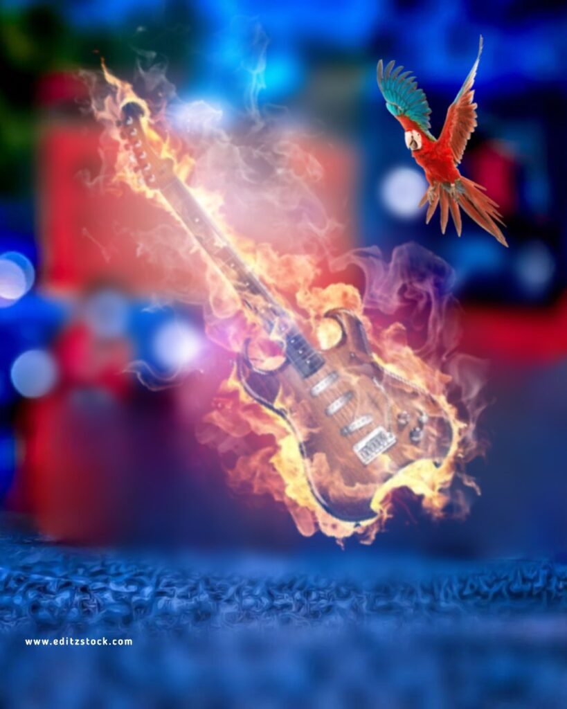 Fire Guitar Hd Cb Editing Background