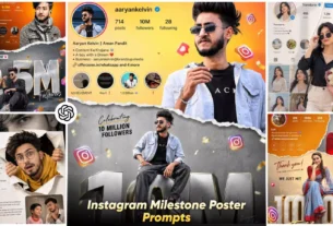 Instagram Milestone Profile Poster Ai Photo Editing Prompts Chatgpt