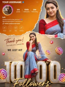 Instagram Profile Milestone Profile Poster Ai Photo Editing Prompts