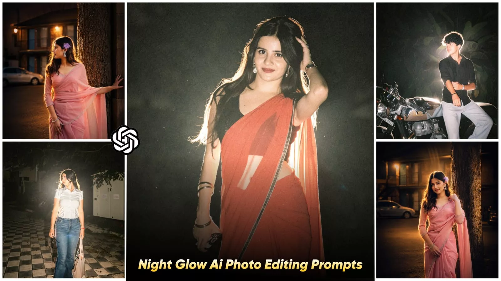 Night Glow Ai photo Editing Prompt