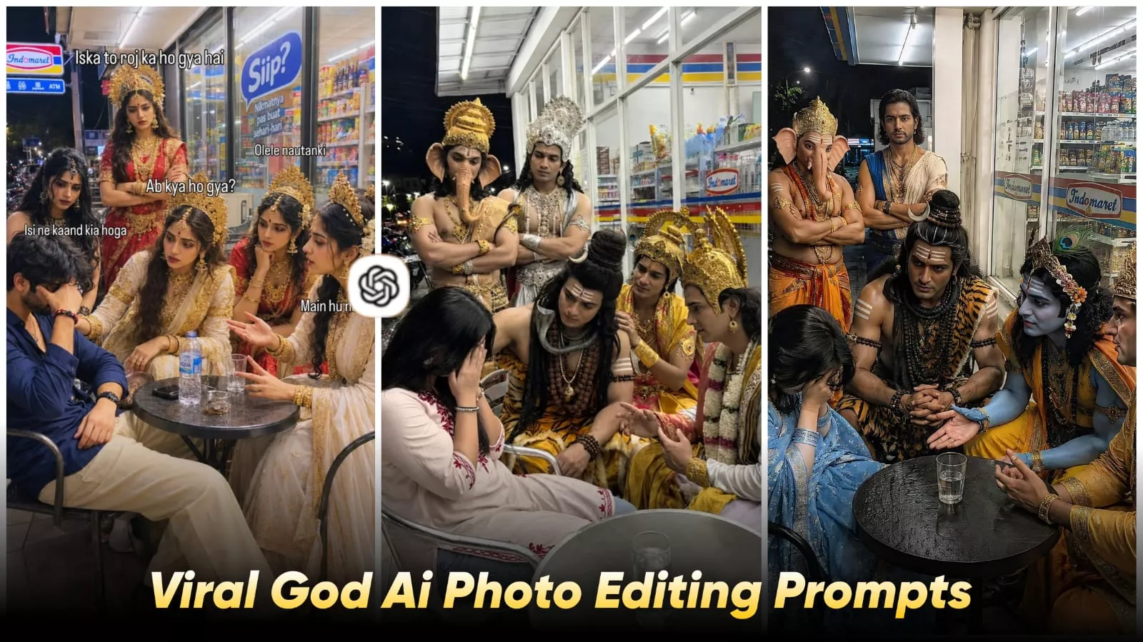 Chatgpt God Meeting Girl & Boy Ai photo Prompt