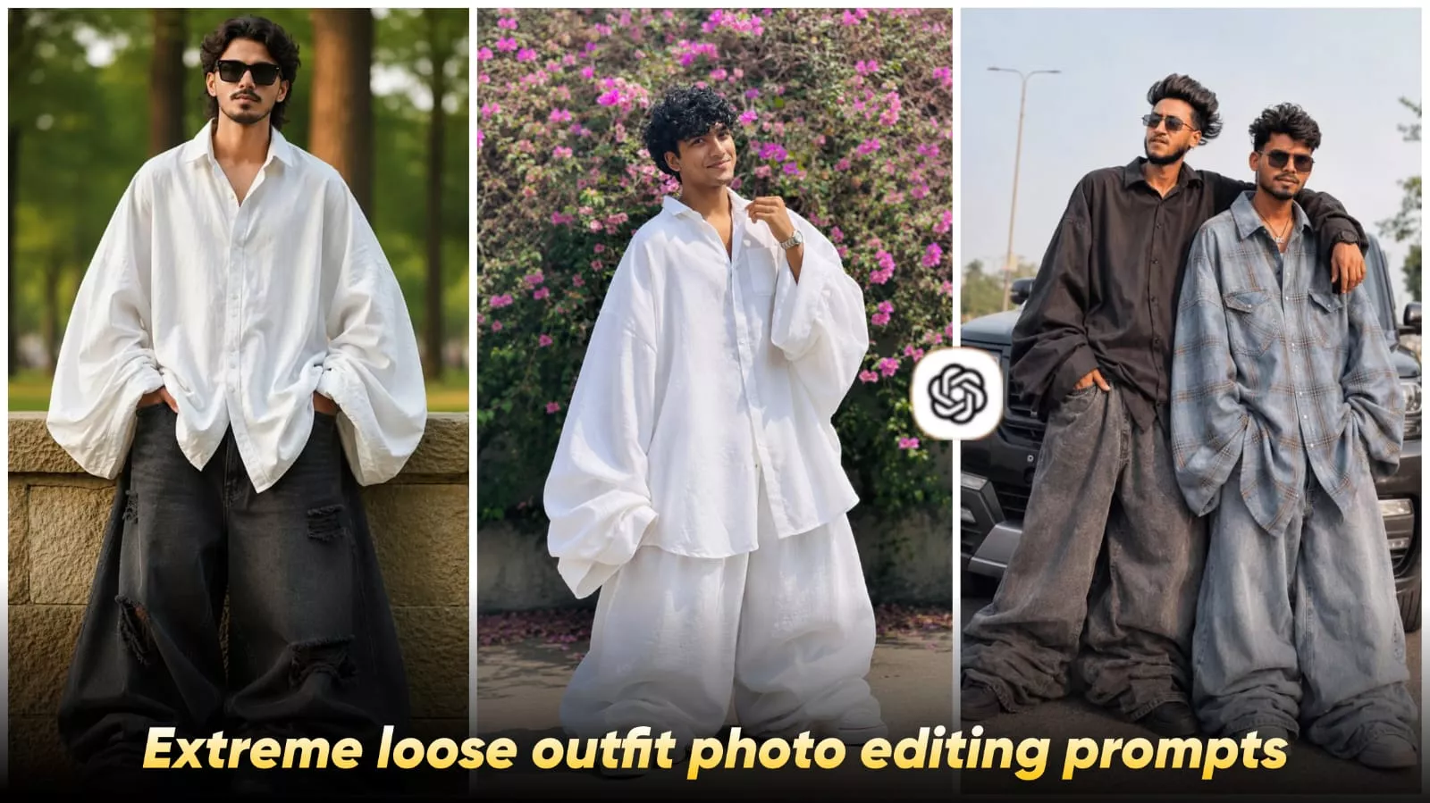 Over Size Cloth Ai Photo Editing Prompts