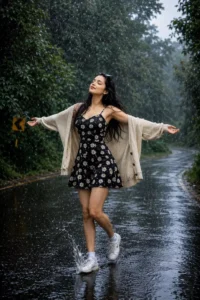 Girls Monsoon Seasion Ai Photo Editing Prompt 2026