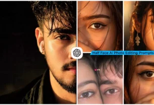 Half Face Ai Photo Editing Prompt