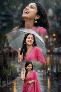 Monsoon Seasion Ai Photo Editing Prompt Collage Style