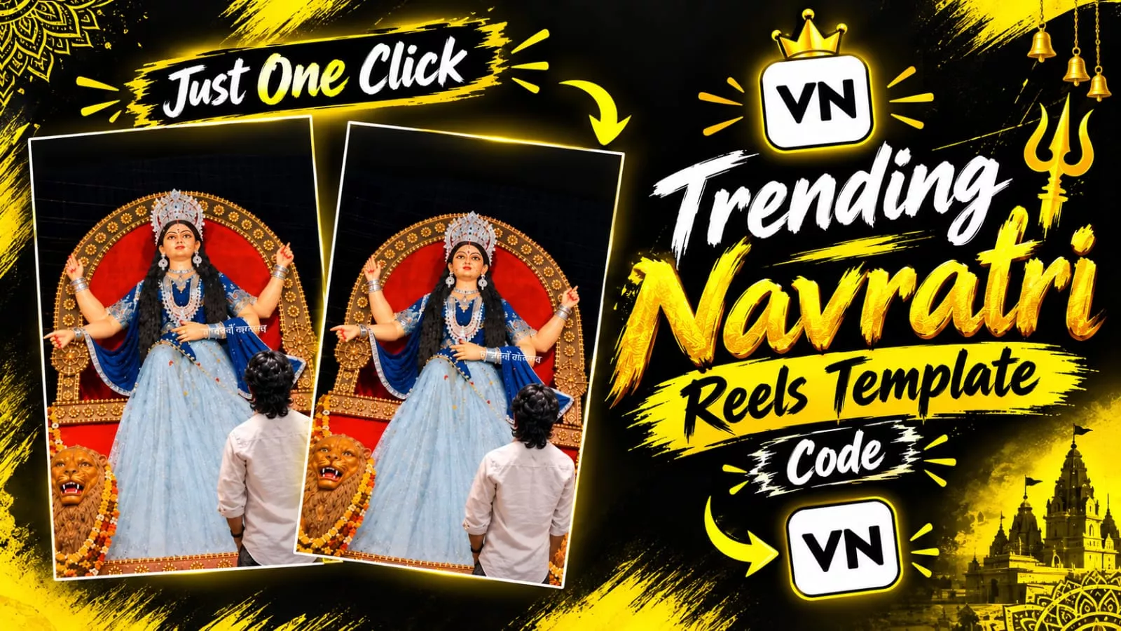 Trending Navratri Reels Vn Template Code Editing