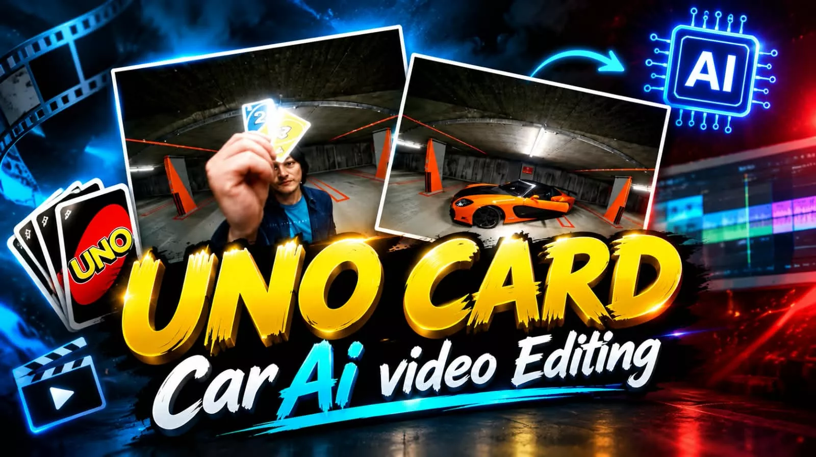 Trending Uno Card Trensition Ai Video Editing